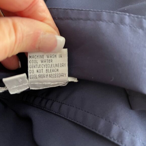 Barbara Graffeo Button Front Short Sleeve Navy size 14. - Picture 5 of 5